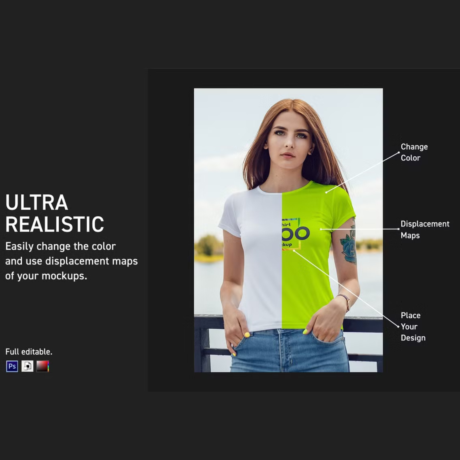 1000 T-Shirt Mockups Bundle | Customizable Templates with Smart Objects