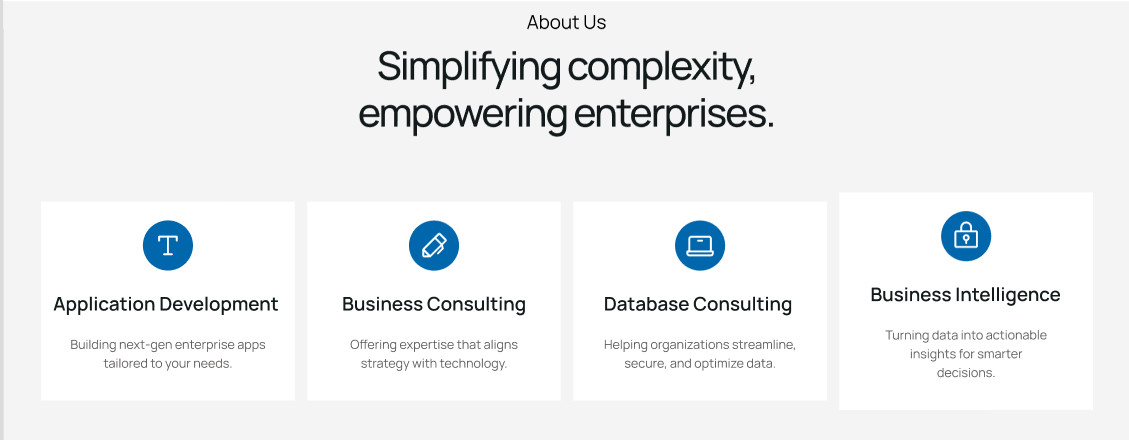 About Us Website Template Enterprise Software Design Corporate Business Land