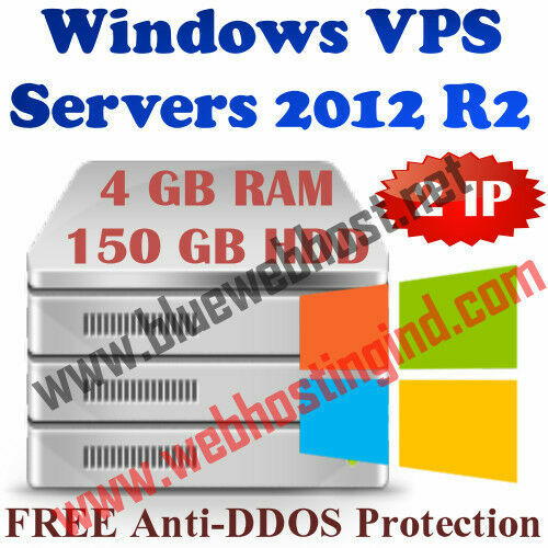 EUROPE / GERMANY VPS Account – WINDOWS 2012 RDP SERVER 4 GB RAM + 150 GB HDD