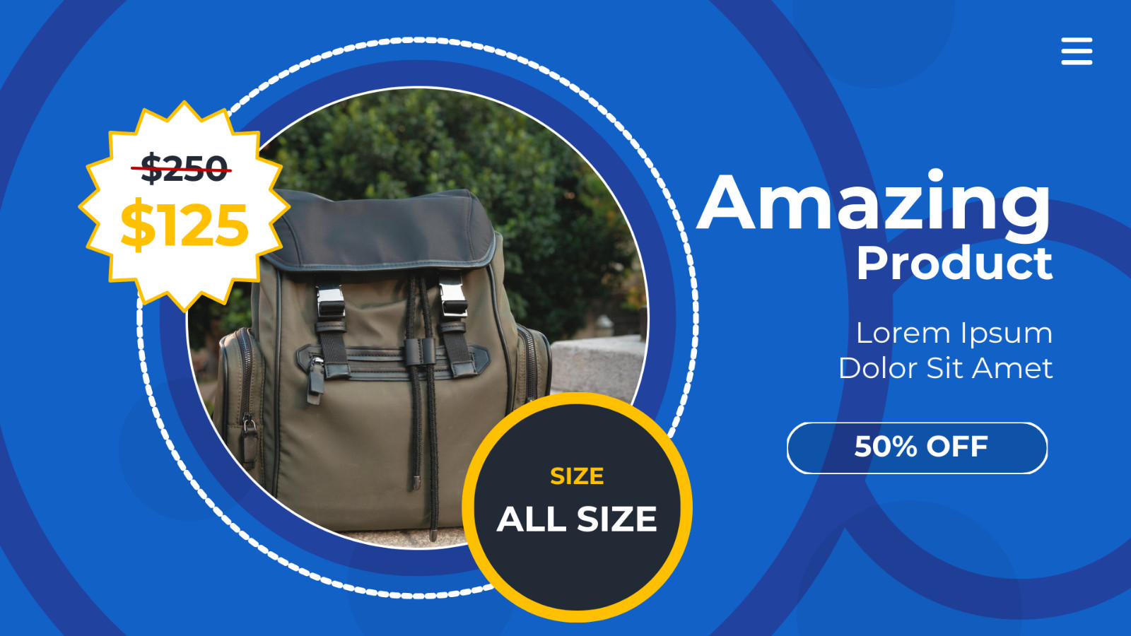Horizontal Video Canva Template – Colorful Promo Video
