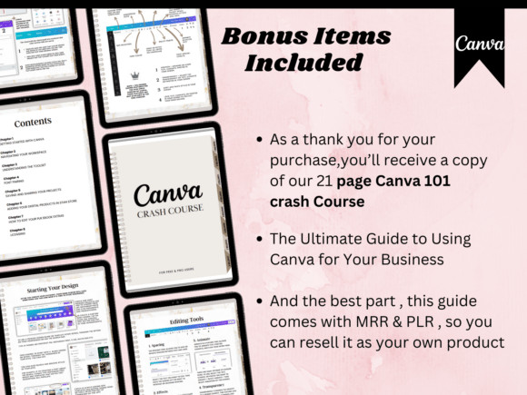 Instagram Growth Guide PLR MRR, Editable Canva Template, DFY Digital Product
