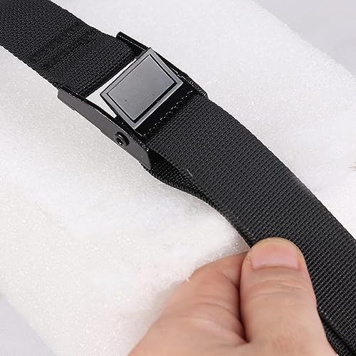 MAGARROW Lashing Straps with Cam Buckle, 2 Feet, 1 Inch Wide, Black, 4-Pack
