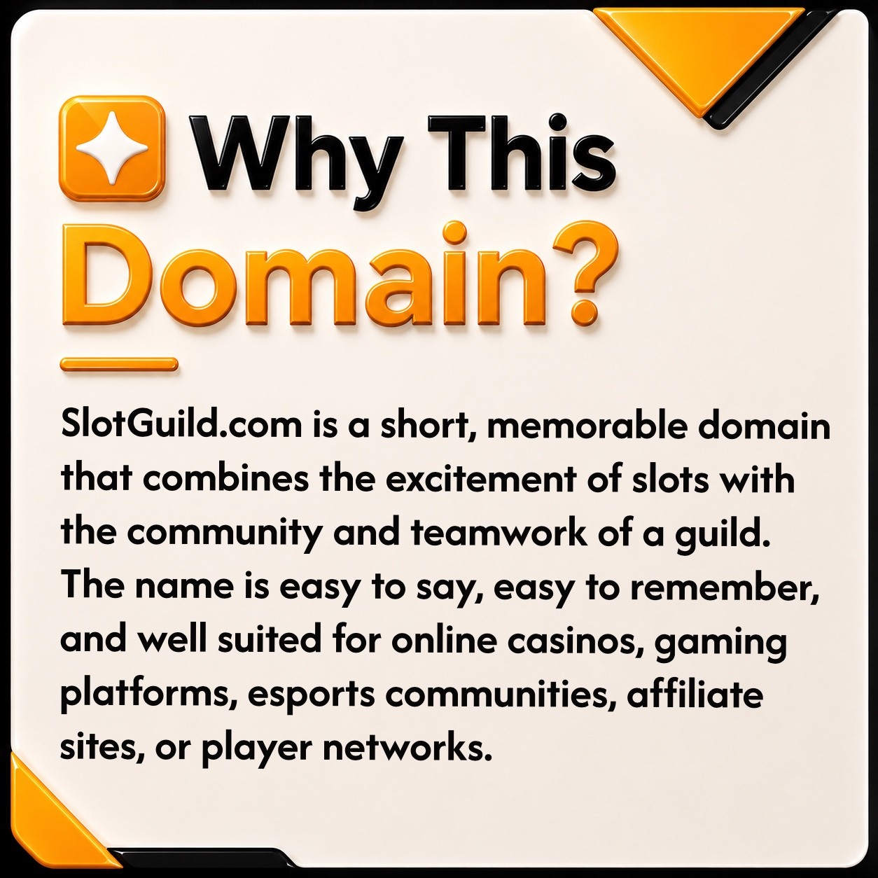 SlotGuild .COM Premium Online Casino Gaming DOMIAN NAME FOR SALE! Community.