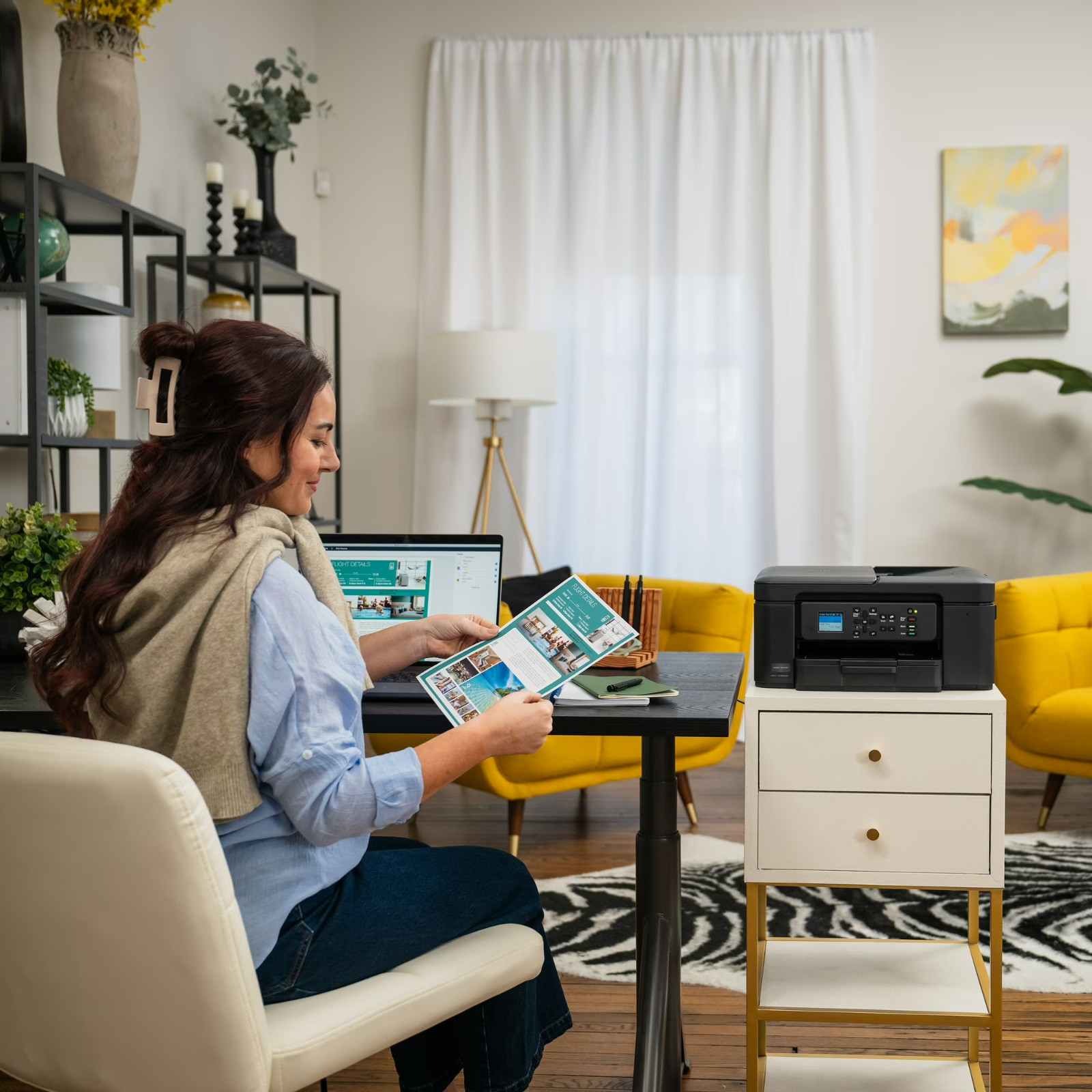 Professional Work Smart Wireless Device for Home Office – Color – J1360DW
