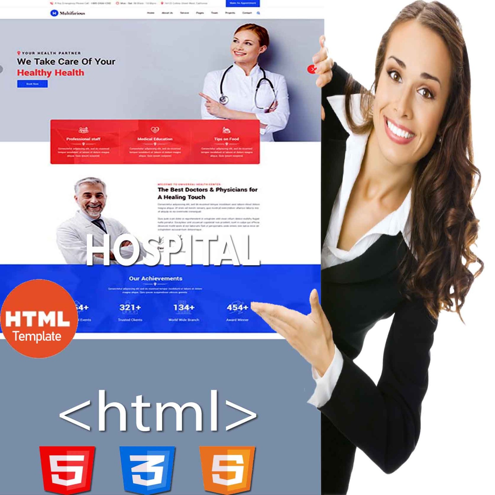 Hospital & Clinic | Full HTML Website Template – Bootstrap Responsive website