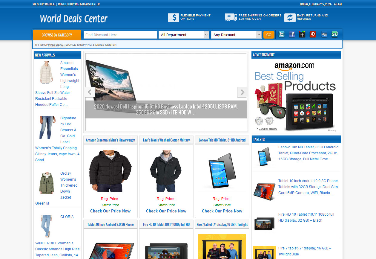Online Shopping Website – Turnkey Amazon Affiliate Store – AUTO UPDATE