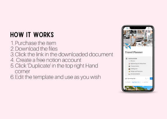 Notion Travel Planner