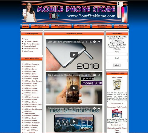 iPhone, Unlocked Android Cell Phone Smartphones Store Business Website for Sale