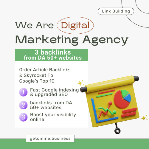 3 Unique Domain DA50+ Dofollow MANUALLY CREATED Backlinks – to BOOST SEO Ranking