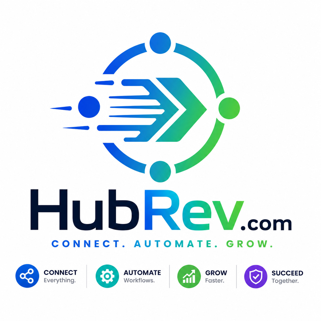 HubRev .com Business Name. Domain For sale. Tech, Marketing, SaaS, Consulting.
