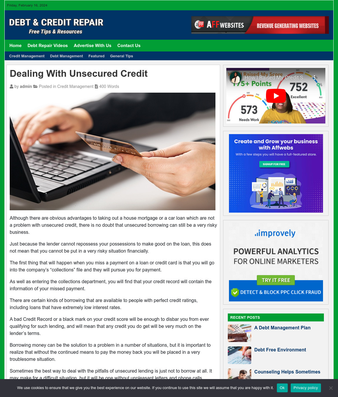 Debt & Credit Repair Site Business For Sale: Ready-to-Launch Free Installation