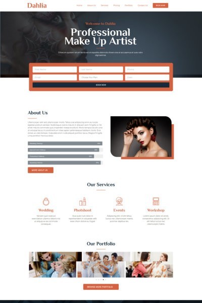 Professional MakeUp Theme – WordPress Elementor Template Kit