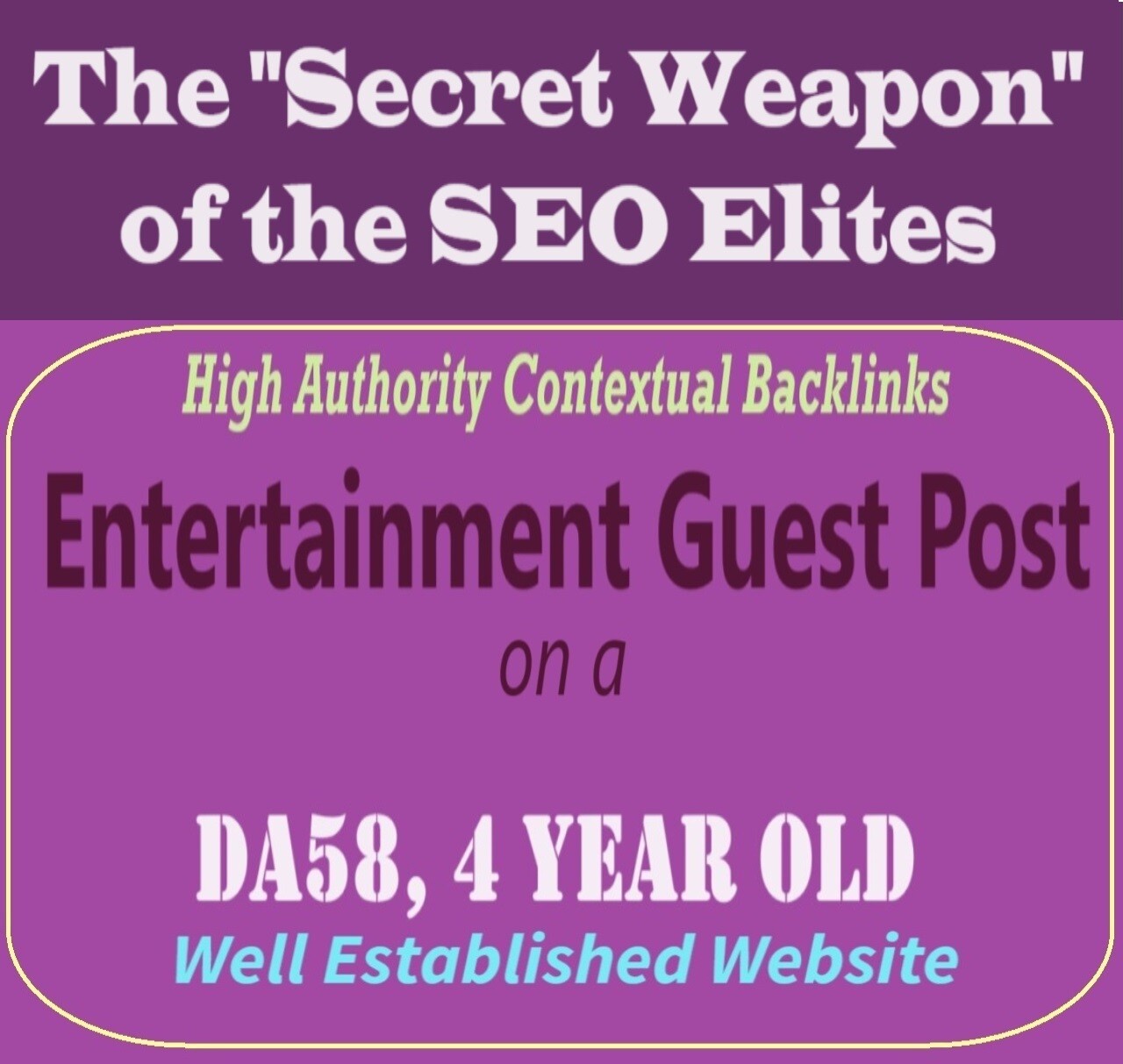 Premium SEO Guest Post on my DA50+ Entertainment Blog with Dofollow backlink