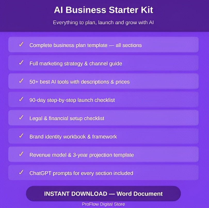 ChatGPT Business Plan Bundle 2026 | Business Plan & 90-Day Launch