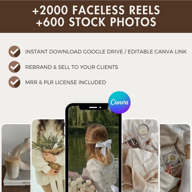 2000+ Faceless Aesthetic Videos & Photos for Reels