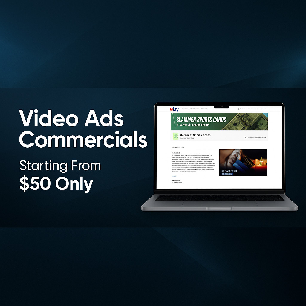 Custom Video Ad Commercial for eBay Store | Boost Sales | Starting at $50