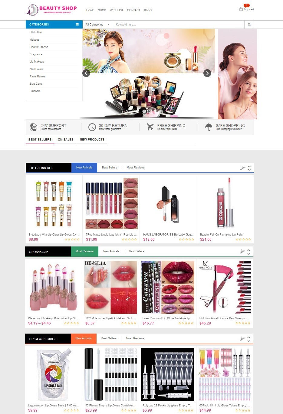Beauty & Personal Care Amazon, Ali Affiliate / Dropship Website + Free Hosting