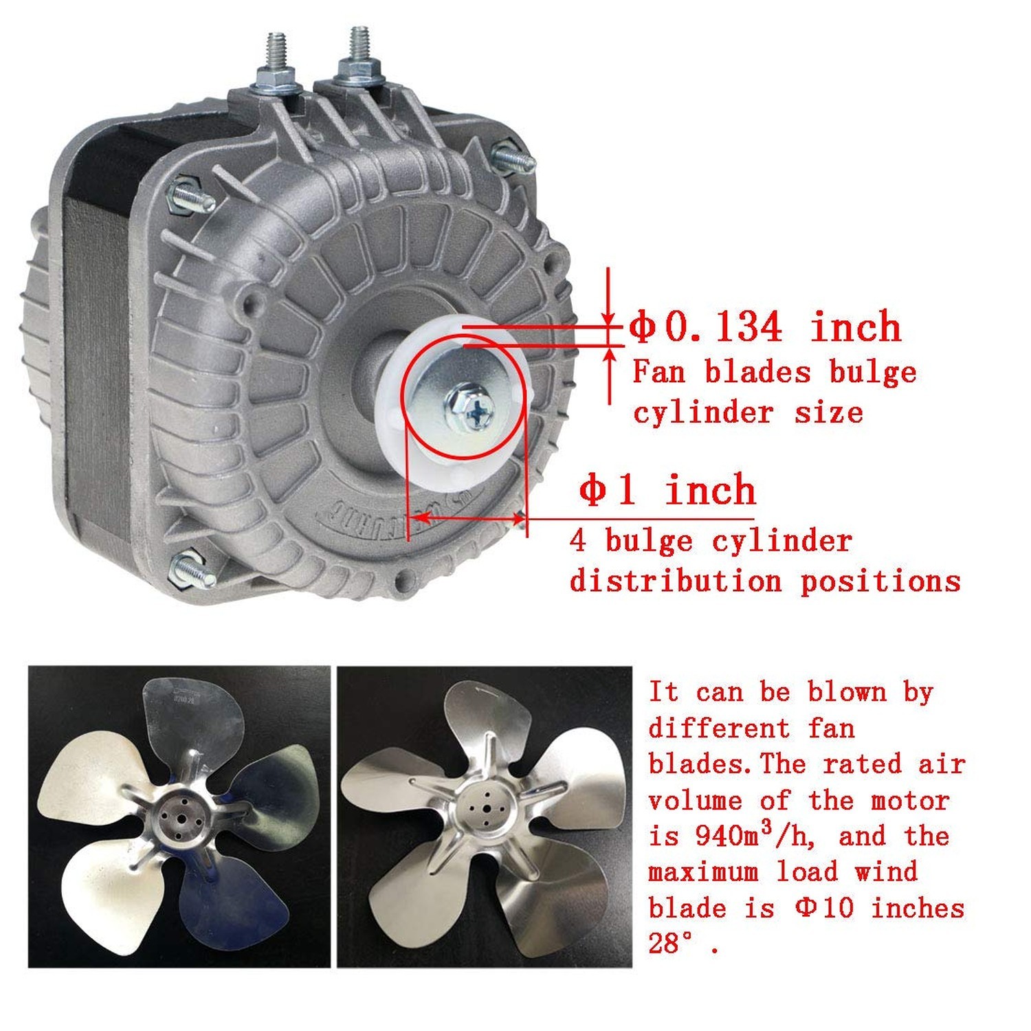 YZF18-25 Electric Fan Shaded Pole Motor 120V 60Hz 1.01A 18W AC Fan Motor for …