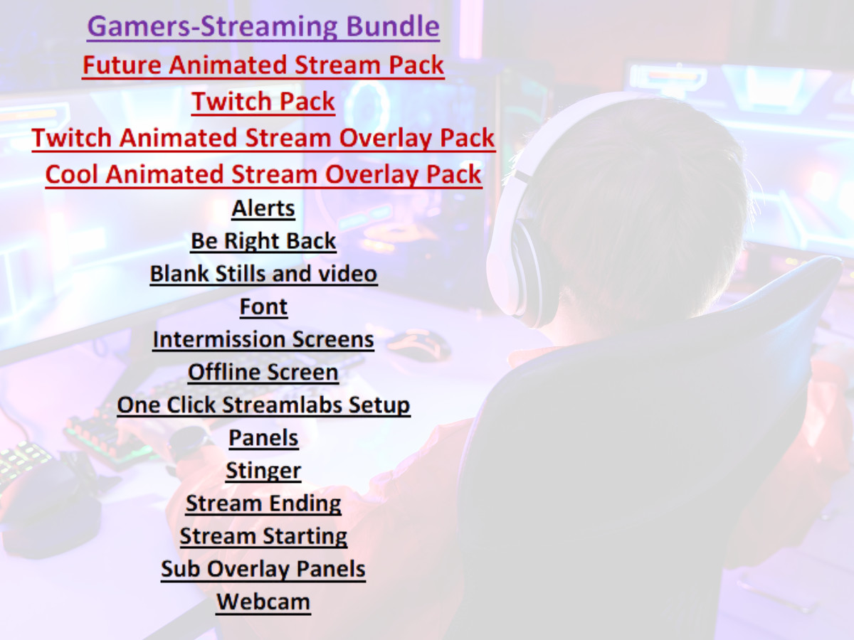 Gamers-Streaming Bundle | Everything You Need to Level Up Your Live Stream!