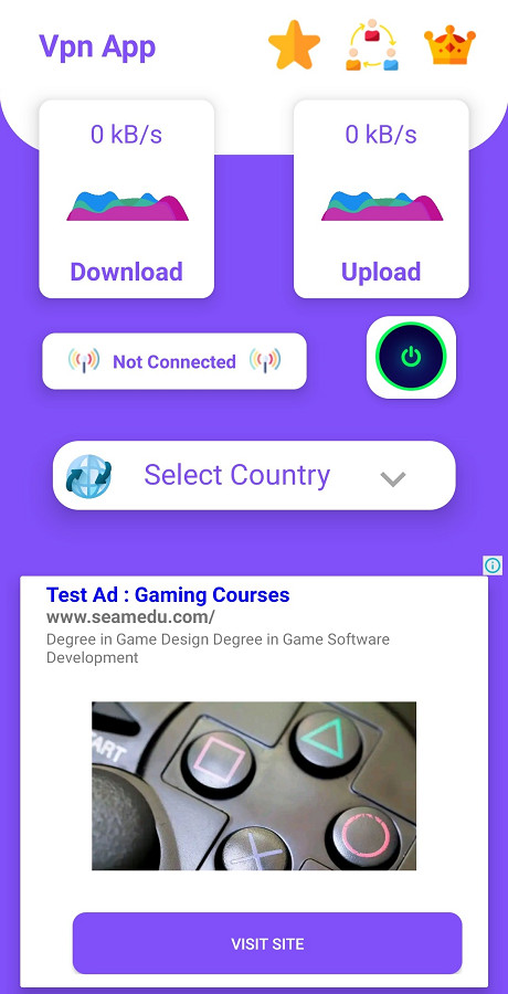 SwiftPro VPN Android App | In-App Purchase | AdMob Ready | Android Studio