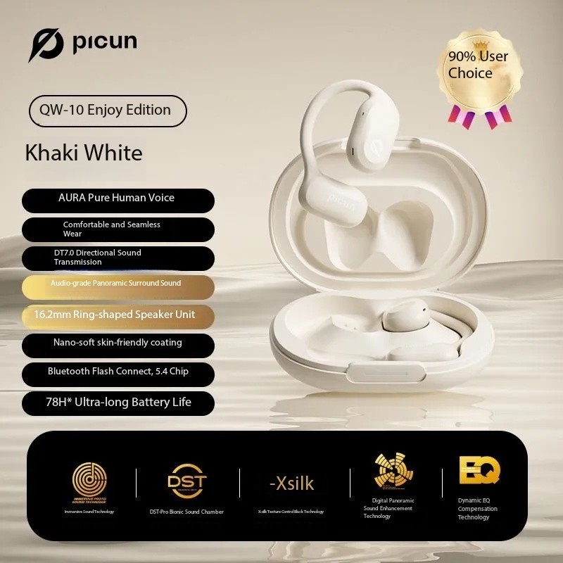 Pincun QW-10 Bluetooth Bone Conduction Open-Ear Hanging Earphones