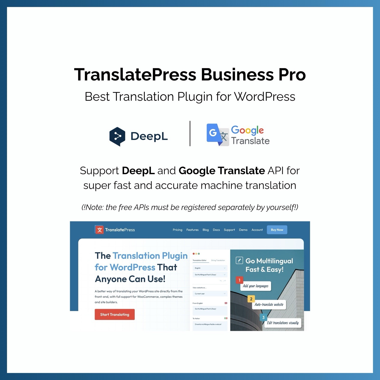 TranslatePress Business Pro | WordPress Plugin | GPL