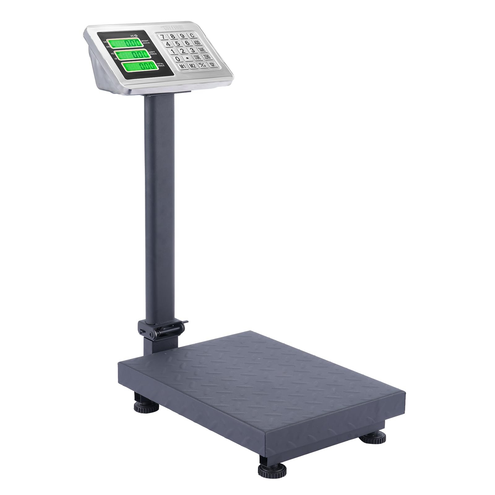 TUFFIOM 220lb Digital Platform Scale Heavy Duty Folding Floor Postal Shipping