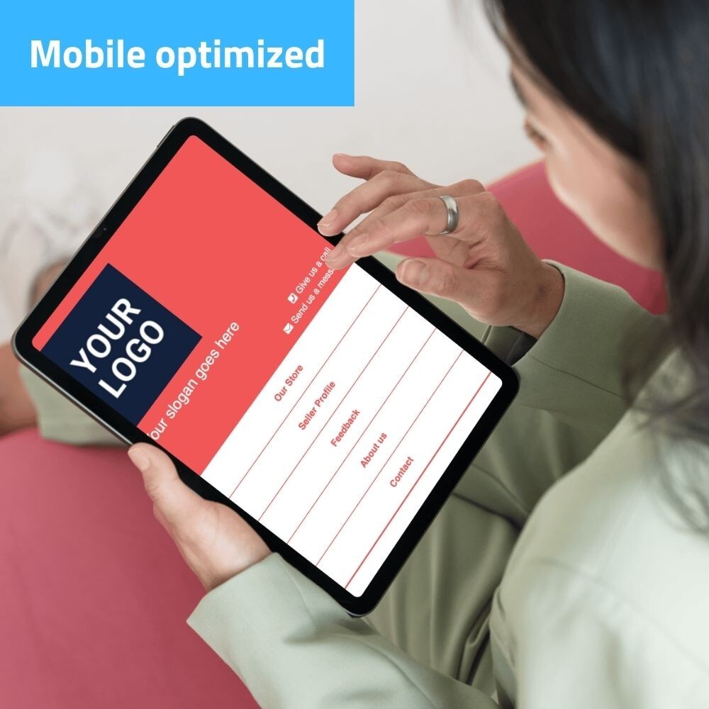 eBay Template RESPONSIVE Classic – red – NO CODING REQUIRED