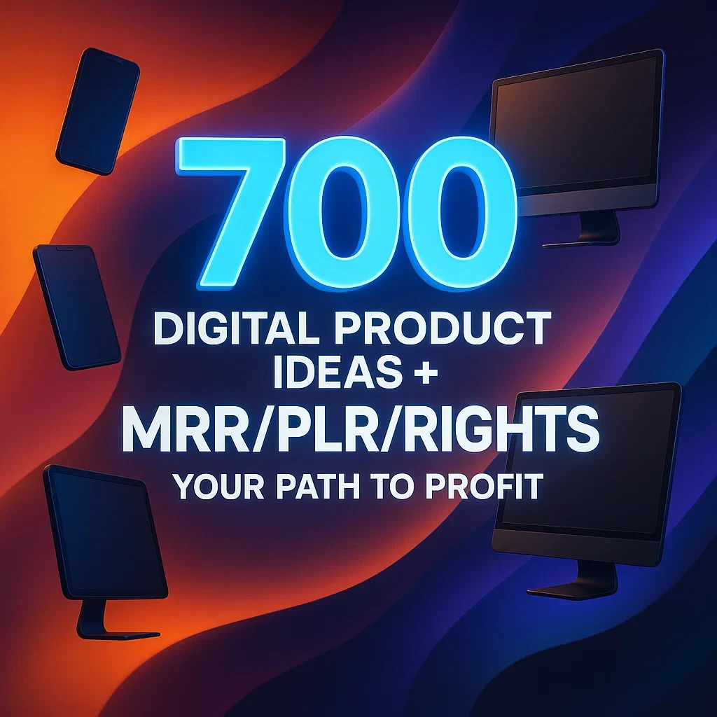 700 Digital Product Ideas + MRR/PLR Rights – Your Path to Success!
