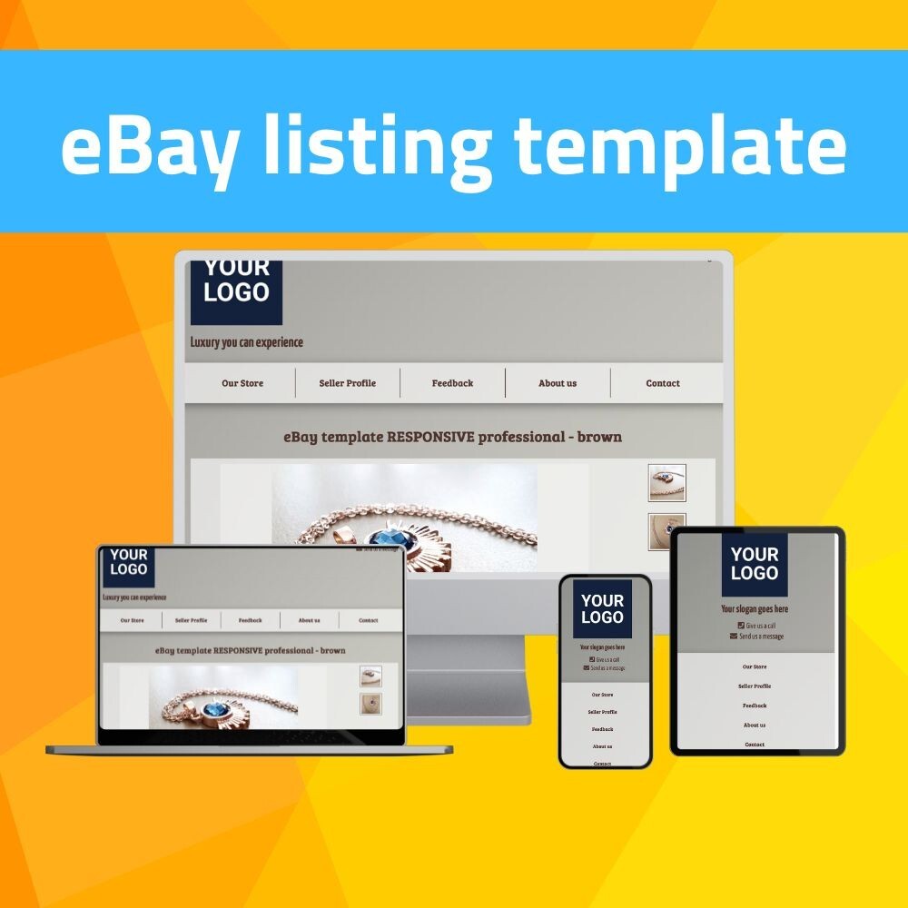 eBay template RESPONSIVE professional – brown