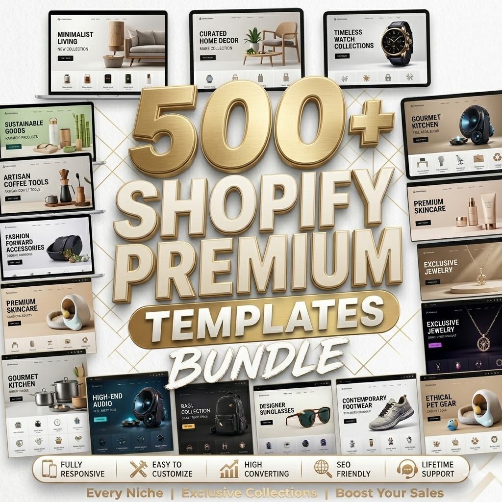 400+ Premium Shopify Templates Bundle | eCommerce Website Themes | Dropshipping