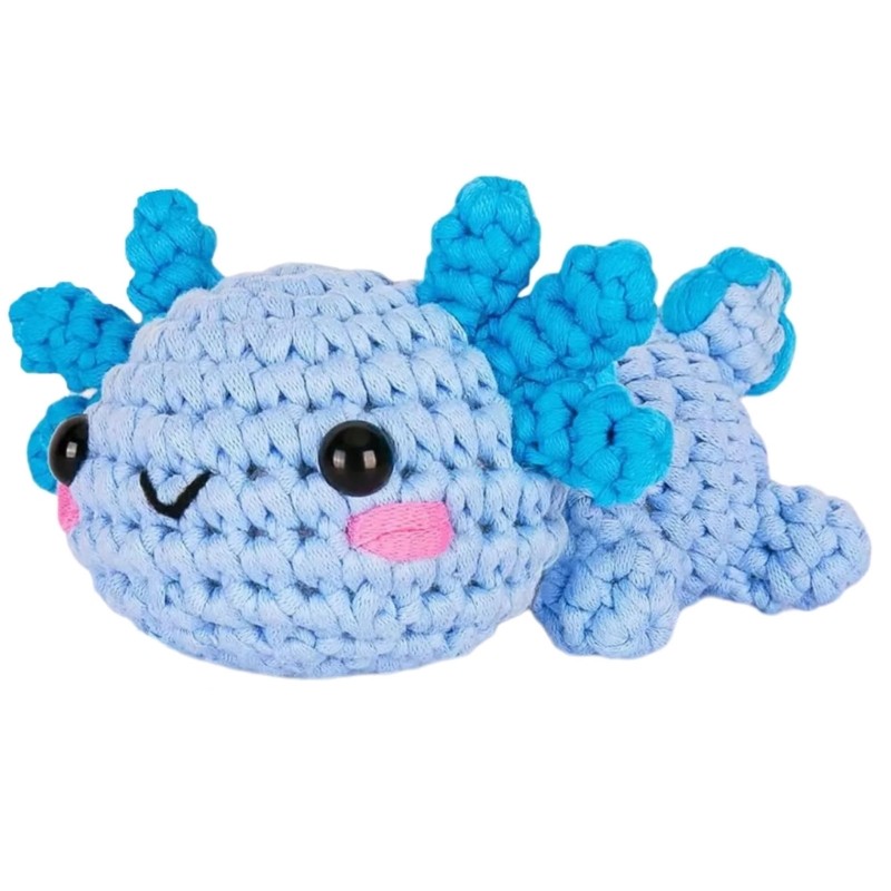 Crochet Dragon Kits for Beginner with Yarn, Crochet Hook, Plastic Eyes