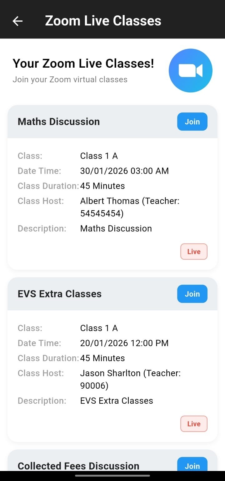 Future School Mobile App | Android App | School Management Solution