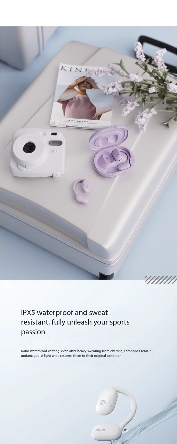 Pincun QW-10 Bluetooth Bone Conduction Open-Ear Hanging Earphones