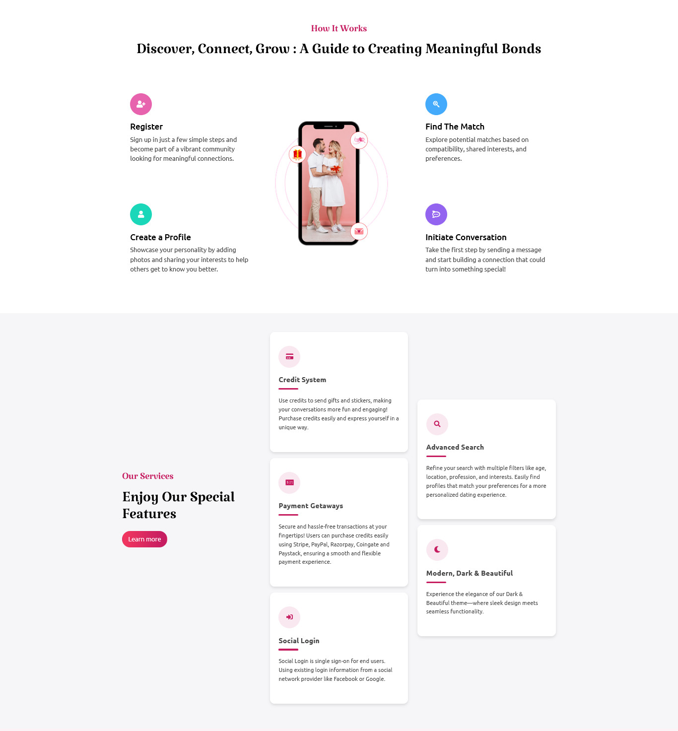 Lovena – Modern Dating Platform | Chat, Matching System, Payments, Customizable