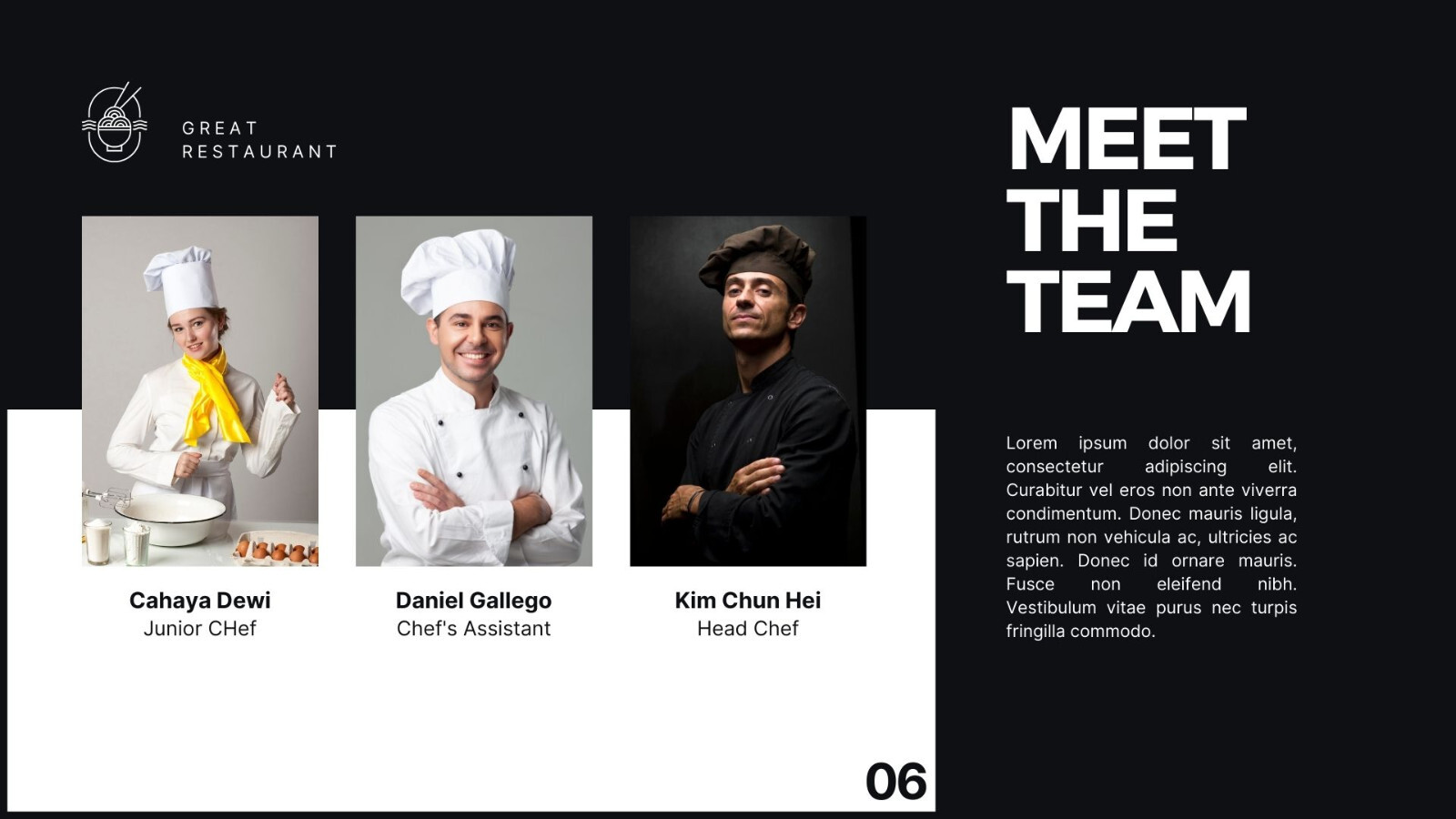 Website Landing Pages- Black Modern Thai Food Presentation- Restaurant Authentic