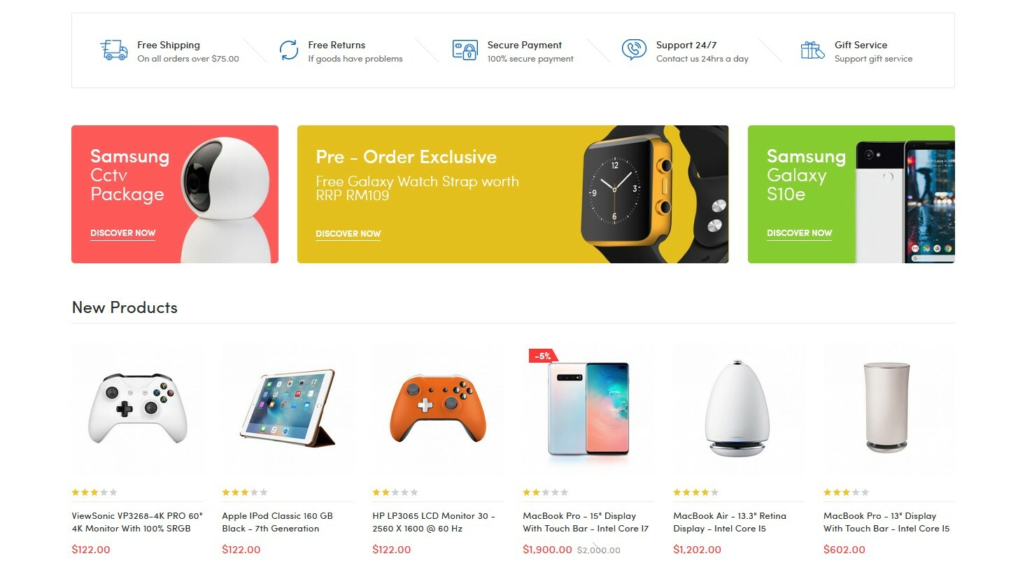 Online Shop/Store Shopping Cart Ecommerce Website + Free Host + SSL+ Install