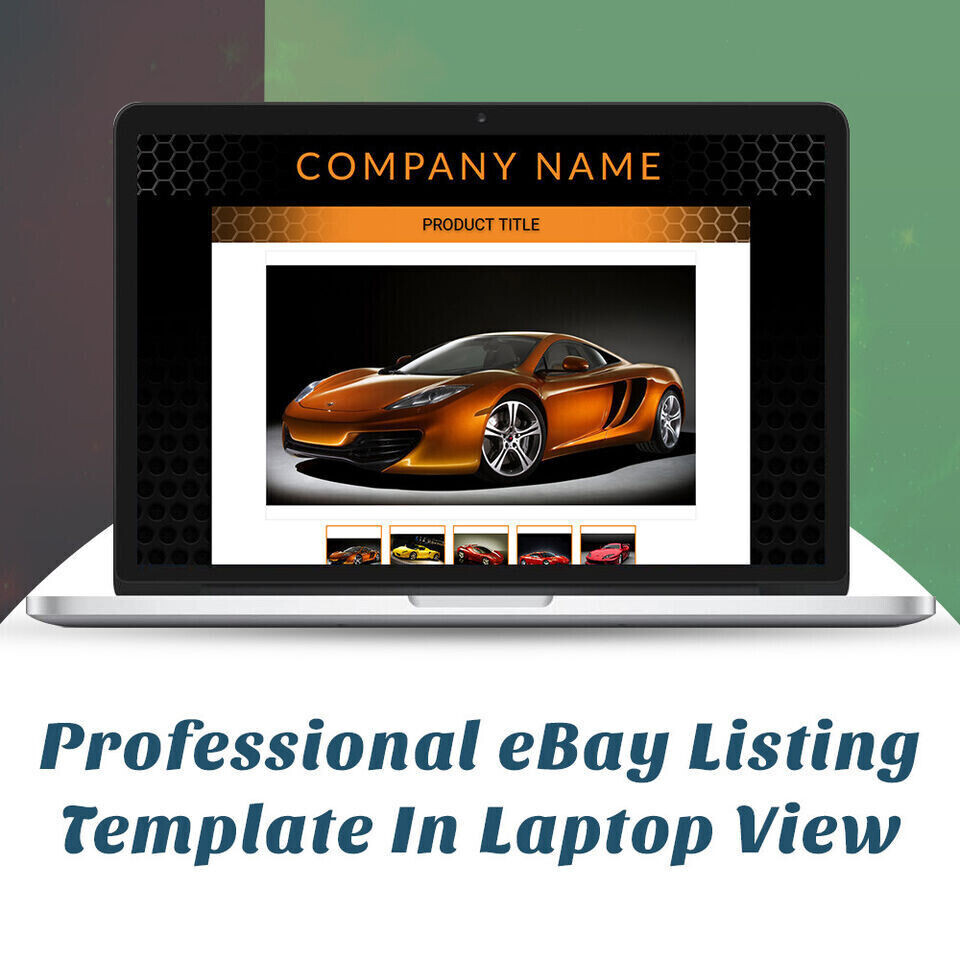 eBay Mobile Responsive Listing Templates Auction Gallery Html for Automobiles