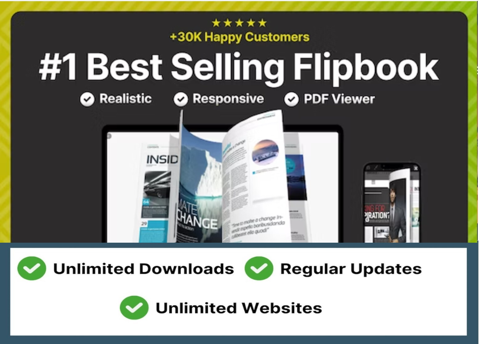 Real 3D FlipBook 4.8.2 PDF Viewer WordPress Plugin Latest Unlimited Sites GPL