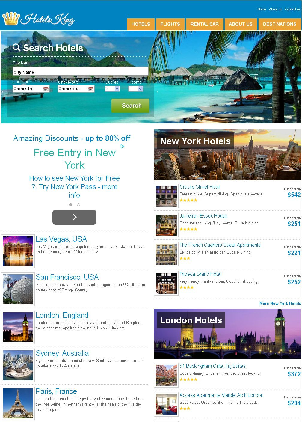 Fully Automated Hotel, Flight Booking Website – Make Money Online