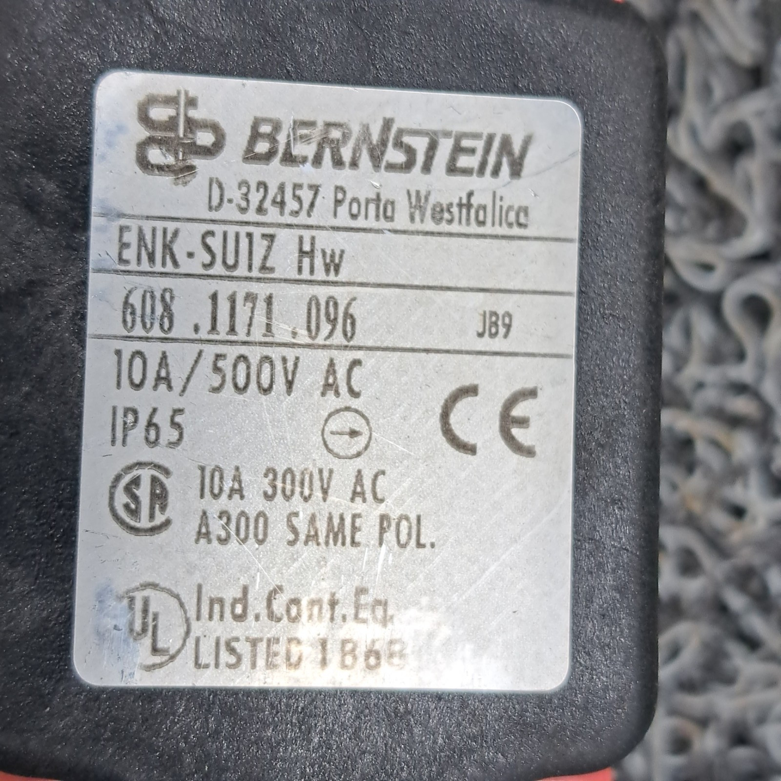 Bernstein D-32457 / ENK-SU1Z / 608.1171.096 10A 300 AC NOS