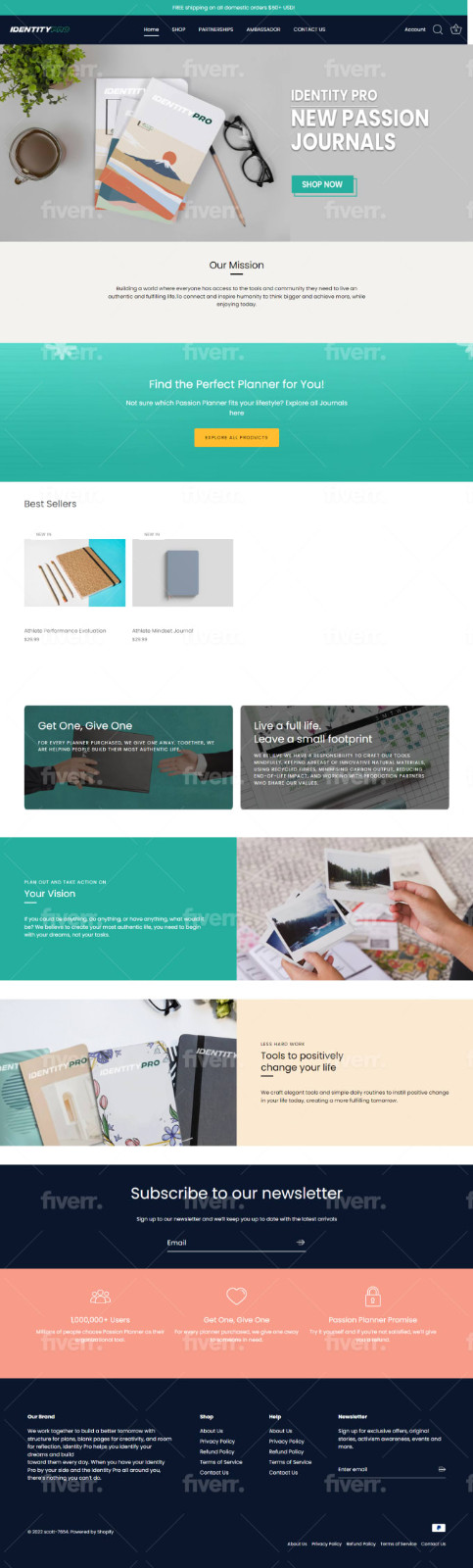 A- Z Shopify Store Setup 50 Products Premium Theme Branding Stock Photos SEO