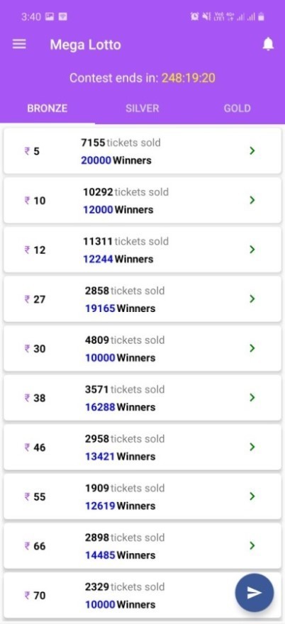 Lottera – Digital Contest Android App | PHP Source With Admin Panel