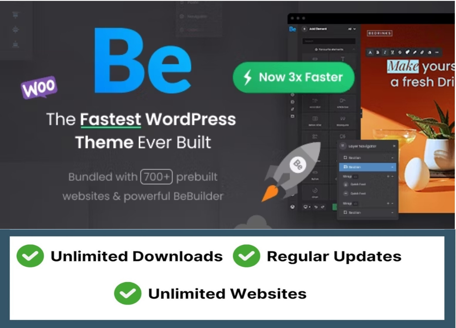 Betheme 28.4.4 Multipurpose 600+ Blog Shop Websites WooCommerce Be Theme GPL