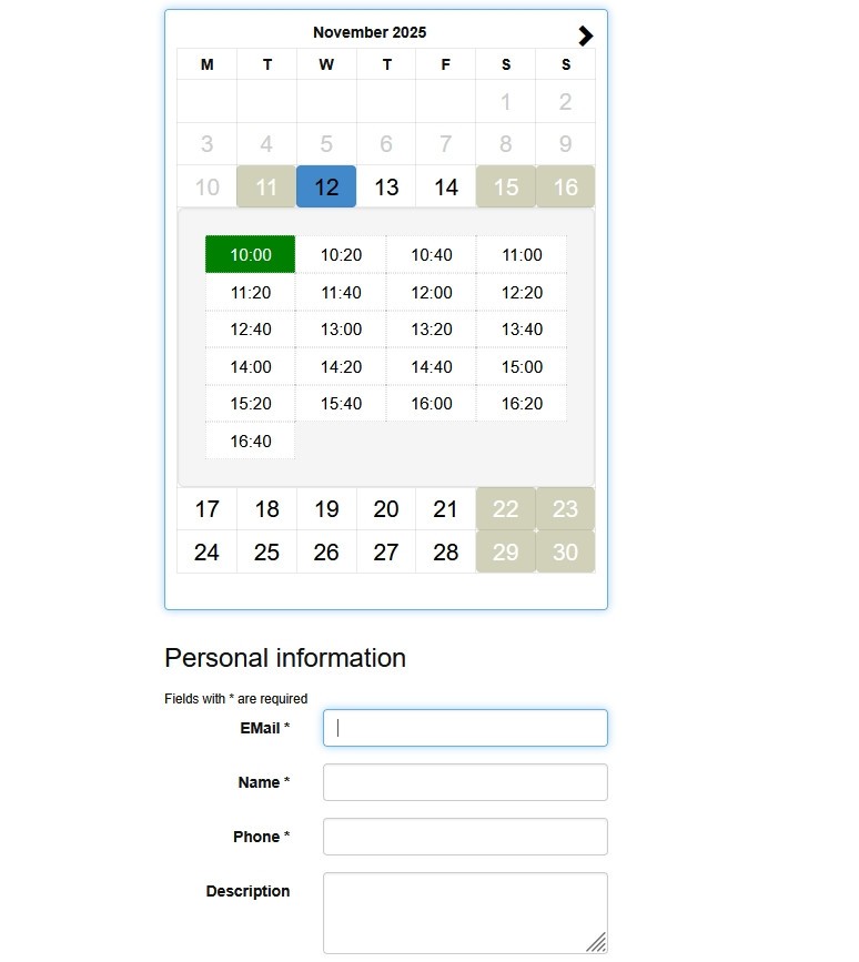 Website: Medical Records. Pharmacy. Travel Agency. Hotels. Learning System. 