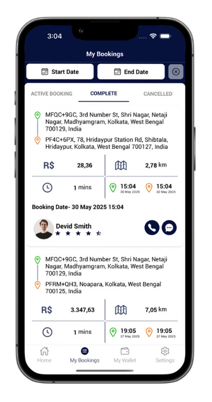 Exicore Taxi Mobile App | React Native Ride Booking Solution | Android & iOS
