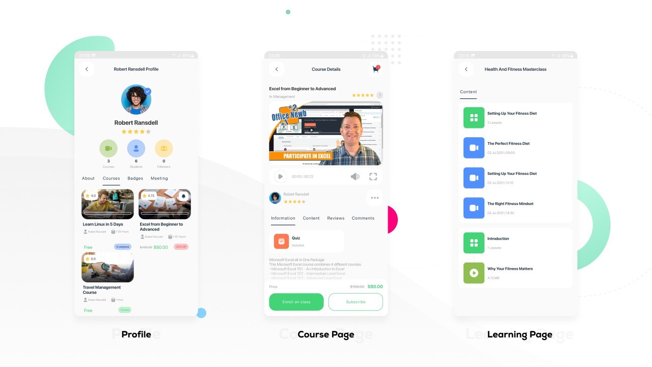Boost LMS Flutter Mobile App | Android & iOS | Learning Management System