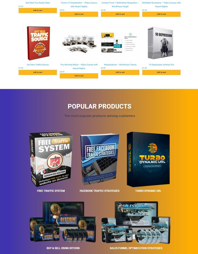 Money Making Digital Download Products Store Website + 400 Products Included