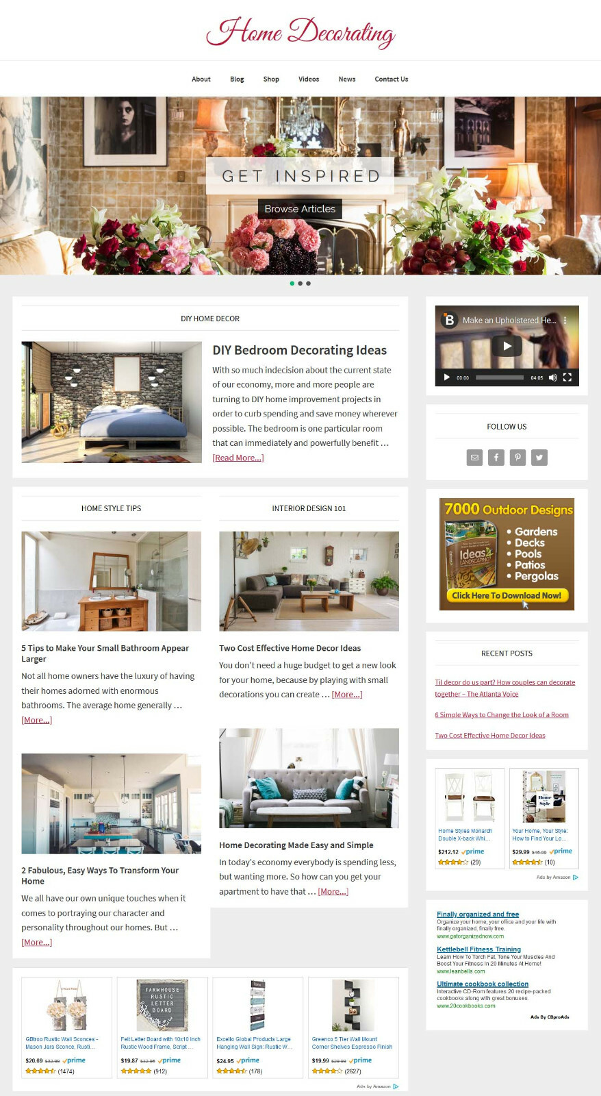 [NEW DESIGN] * HOME DECORATING * blog website business for sale AUTO CONTENT