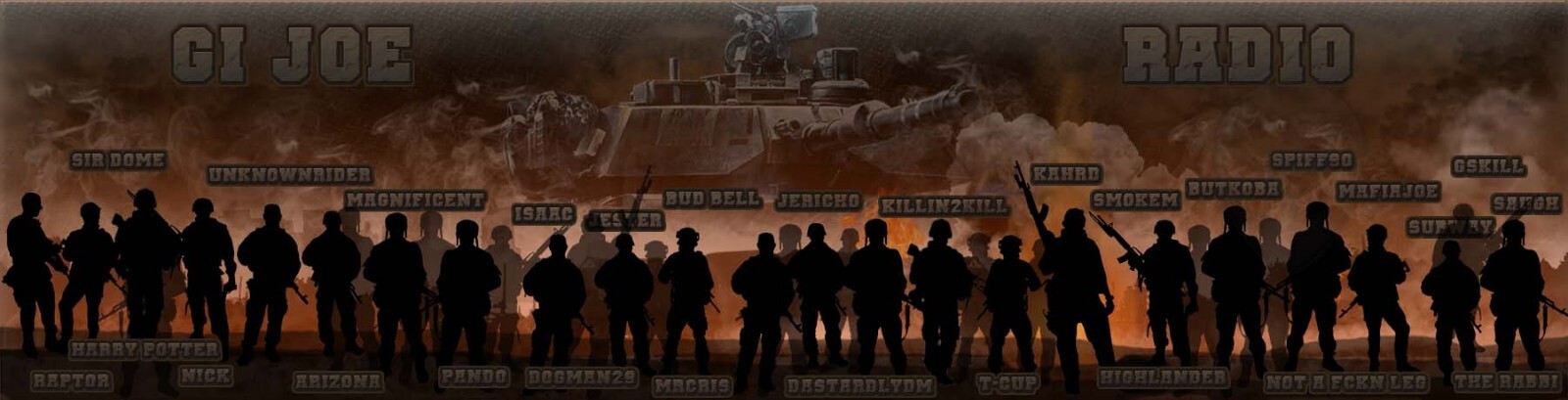 GI JOE RADIO STATION WORLDWIDE BROADCASTING SHOUTCAST auot dj TV LIVE STREAMING